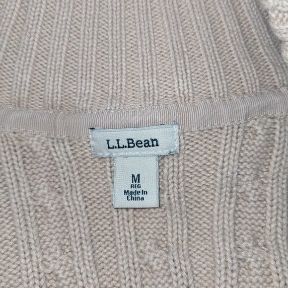 L.L. Bean Cable Knit Cardigan - Picture 2 of 11